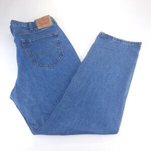 Levis 550 Jeans Men 40x34 Meas 40x33 Blue‎ Relaxed Fit Tapered Leg Denim Y2K 90s